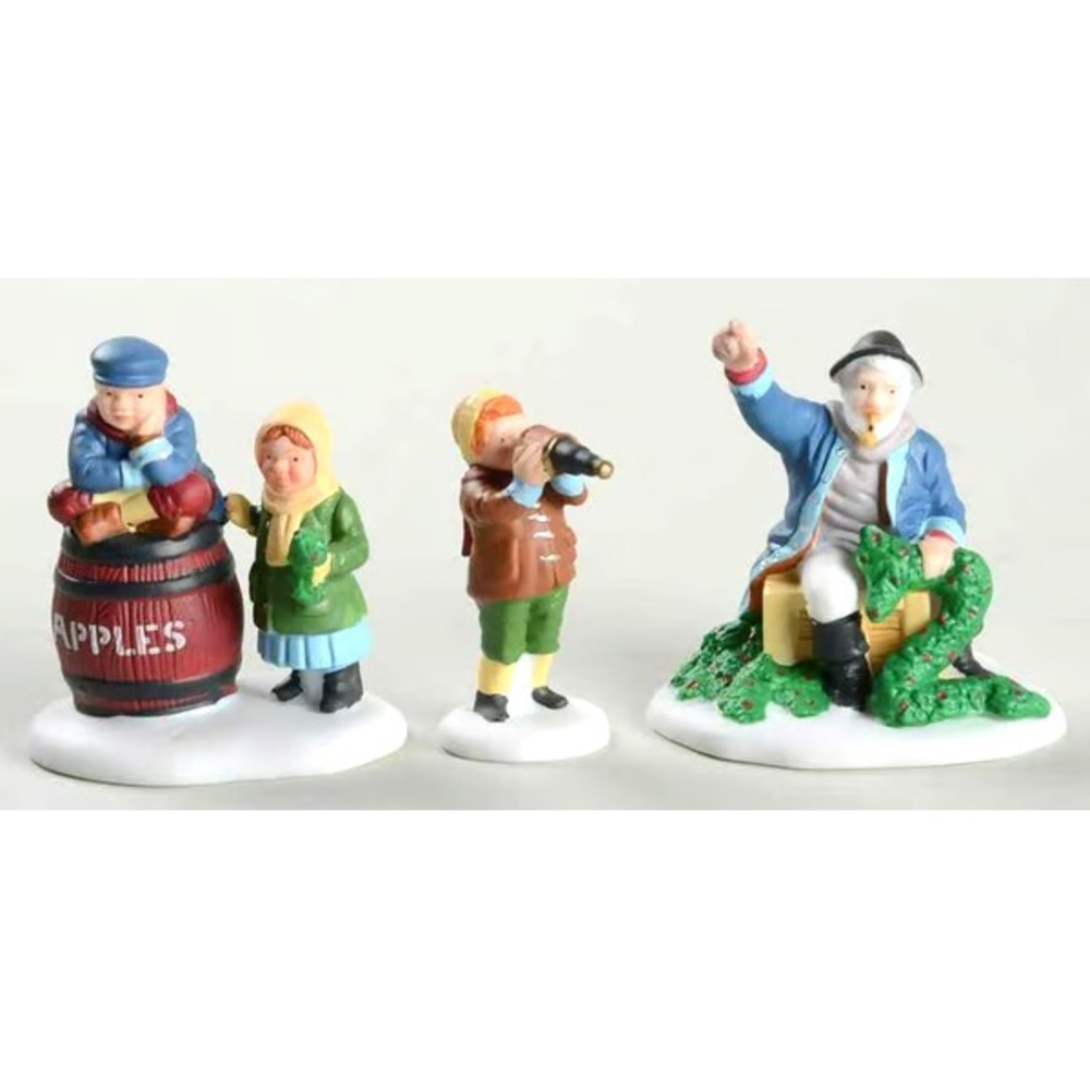 DEPT 56 HERITAGE VILLAGE COLLECTION THE OLD MAN AND THE SEA - SET OF 3 - RETIRED